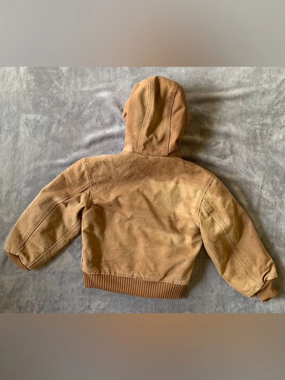 Carhartt Kids Tan Hooded Puffer Jacket